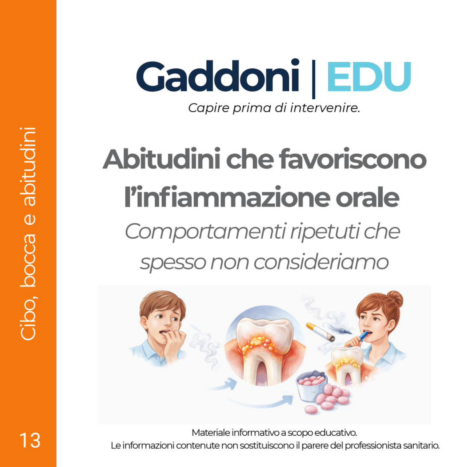 Copertina Abitudini che favoriscono l’infiammazione orale